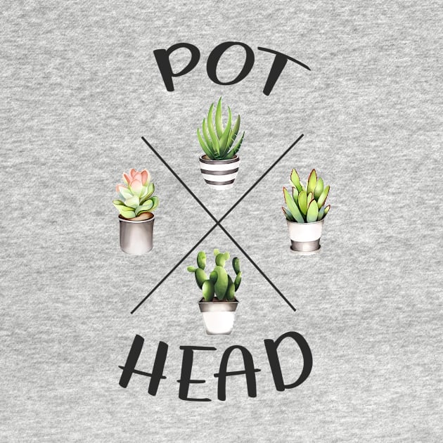 Pot Head Succulent Shirt by Biden's Shop